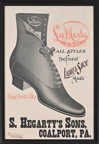 Very Large La Mode Shoes Paper Poster