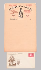 Dakota Max Wild West Circus Letterhead & Envelope