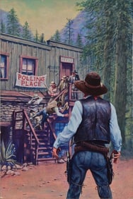 "Apache Wells" Guy Deel Original Painting