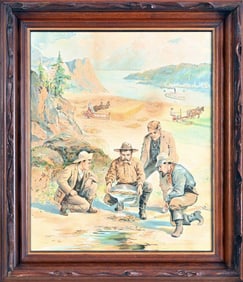 McCormick Deering Machinery Gold Rush Paper Sign