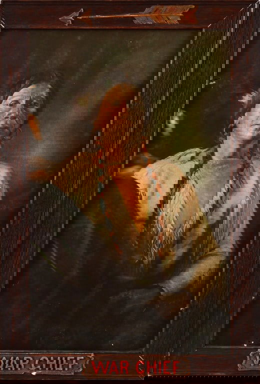 War Chief Lithograph in Original Frame (1 of 5)