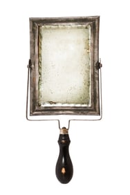 Antique Hand Held Shaving Mirror