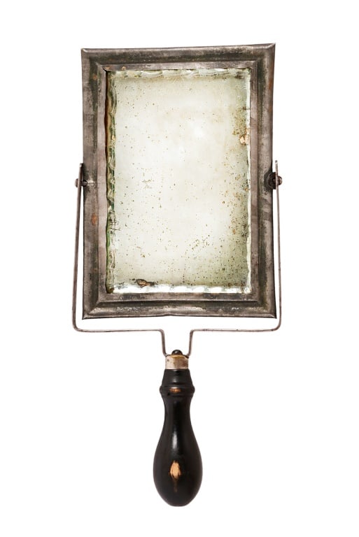 Antique Hand Held Shaving Mirror (1 of 5)