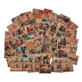 Collection of Vintage Western Cigarette Cards