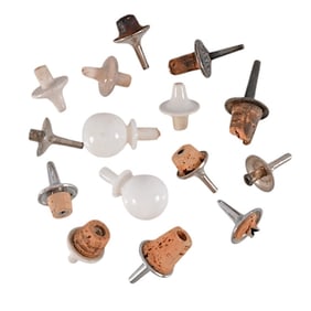Fifteen Barber Bottle Pour Spouts & Stoppers