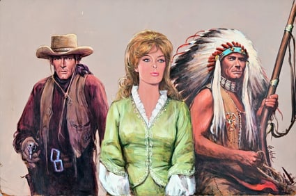 "Stagecoach Station" Guy Deel Illustration