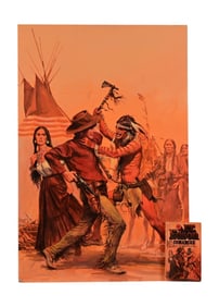 "Comanche" Guy Deel Original Pulp Illustration