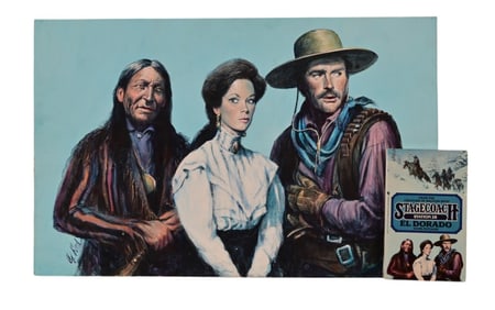 Stagecoach Station, El Dorado Guy Deel Pulp Illustration