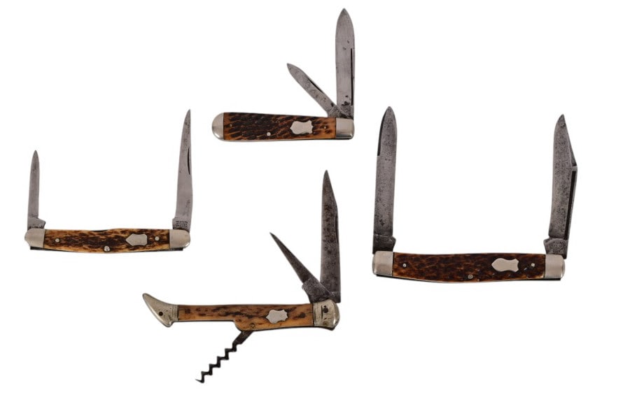 Four Stag Handle Jack Knives (1 of 6)