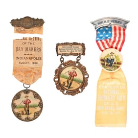 Three (3) National Haymakers Association Medals