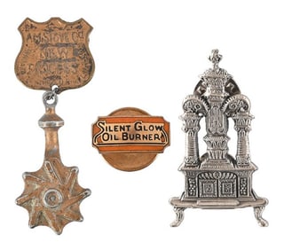 Collection of Three (3) Stove and Range Collector Pins