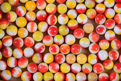 Collection of 143 Vintage Marbles
