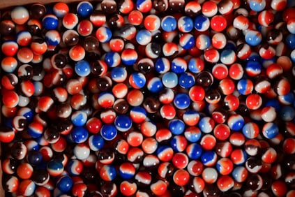 Collection of 466 Vintage Marbles