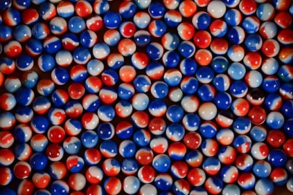 Collection of 281 Vintage Marbles