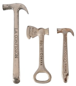 Three Vintage Advertising Cigar Box Openers