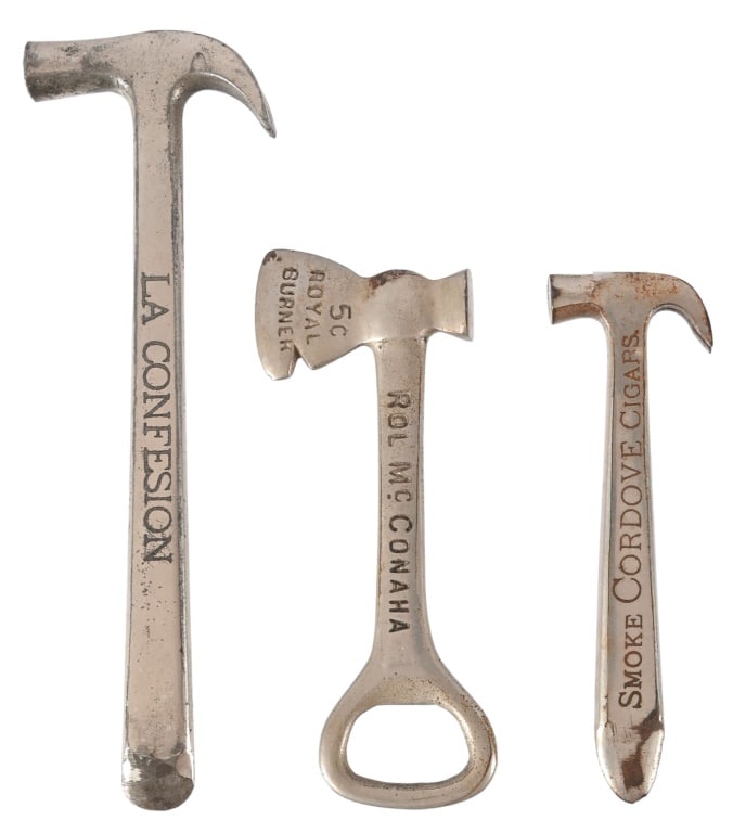 Three Vintage Advertising Cigar Box Openers (1 of 2)