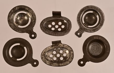 Collection of Six Stove and Range Egg Separators