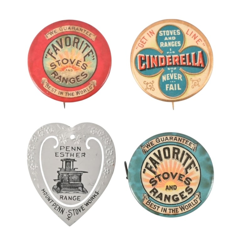 Four Antique Stove & Range Advertisements (1 of 6)