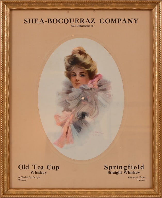 Shea-Bocqueraz Co. Whiskey Framed Litho (1 of 4)