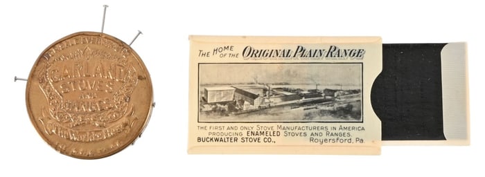 Two Antique Stove & Range Advertisements