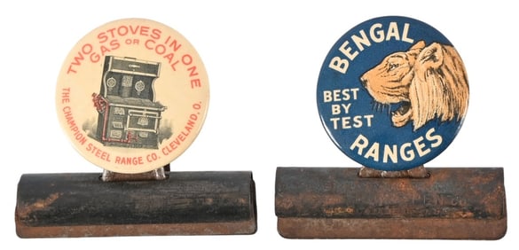 Two Antique Stove & Range Advertisements