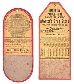Two Antique Wall Hanging Match Strikers