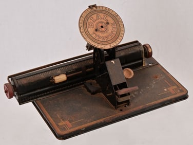 1920s Original Tinplate Toy Dial Typewriter