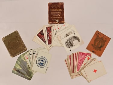 Three Decks of Souvenir & Advertising Playing Cards