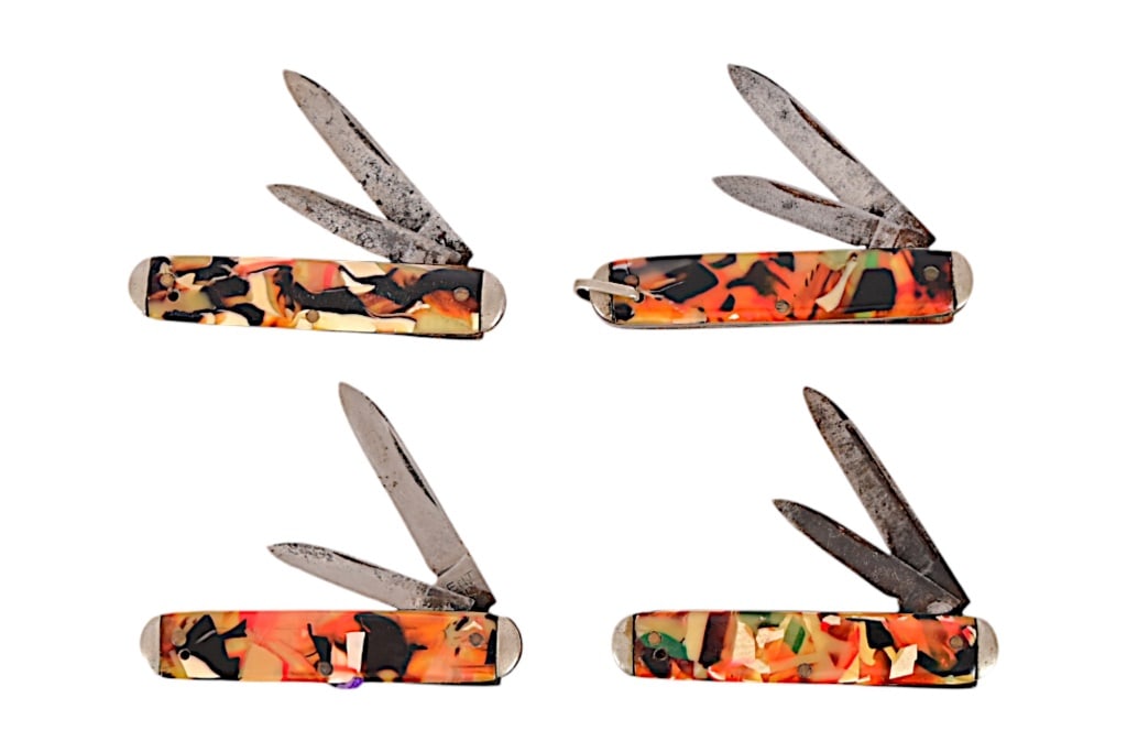 Four Kent End Of Day Handle Pocket Knives (1 of 2)