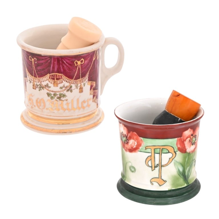 Antique Occupational Shaving Mug With Brush (1 of 12)