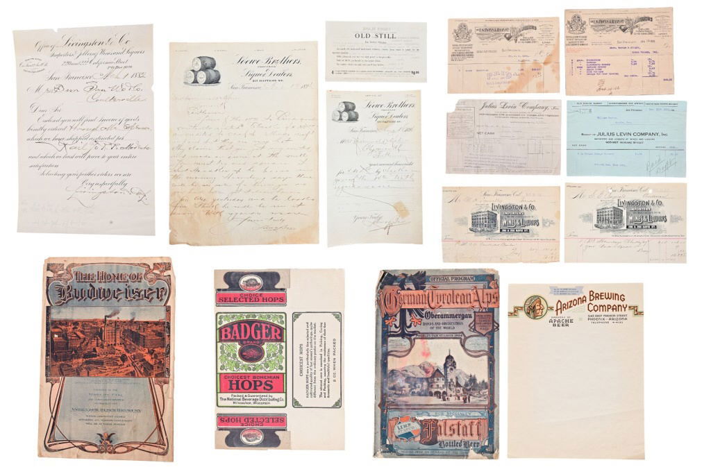 Collection of Pre-Prohibition Breweriana Ephemera (1 of 9)