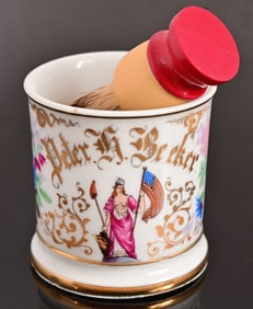 Occupational Shaving Mug With Brush