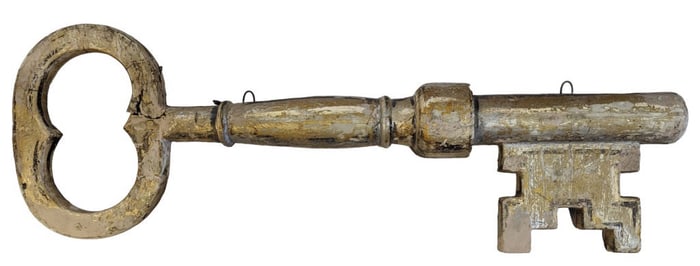 Locksmith Skeleton Key Wood Trade Sign