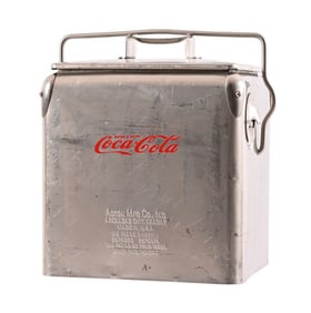 Vintage Coca-Cola Small Aluminum Cooler