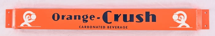 Orange Crush Soda Advertising Door Push Sign