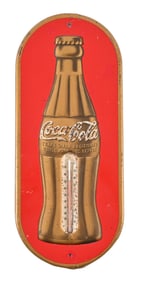 Coca-Cola Embossed Advertising Thermometer