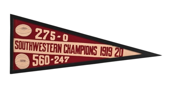 Texas A&M Southwestern Champion Pennant 1919-1920