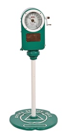Vintage Eco Tire Inflator Service Station Pump