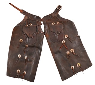 W.F. Coates Ozona Texas Marked Chaps