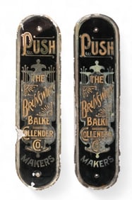Brunswick Balke Collendar Co. Door Push (Pair)
