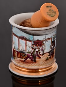 Barber Occupational Shaving Mug With Brush