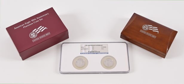 2007 10th Anniversary Platinum $50 Coin Set
