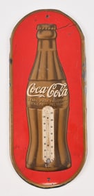 Coca-Cola Embossed Advertising Thermometer