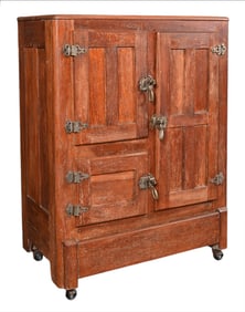 Antique Wooden Ice Box