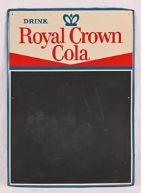 Royal Crown Cola Tin Chalkboard Menu Sign