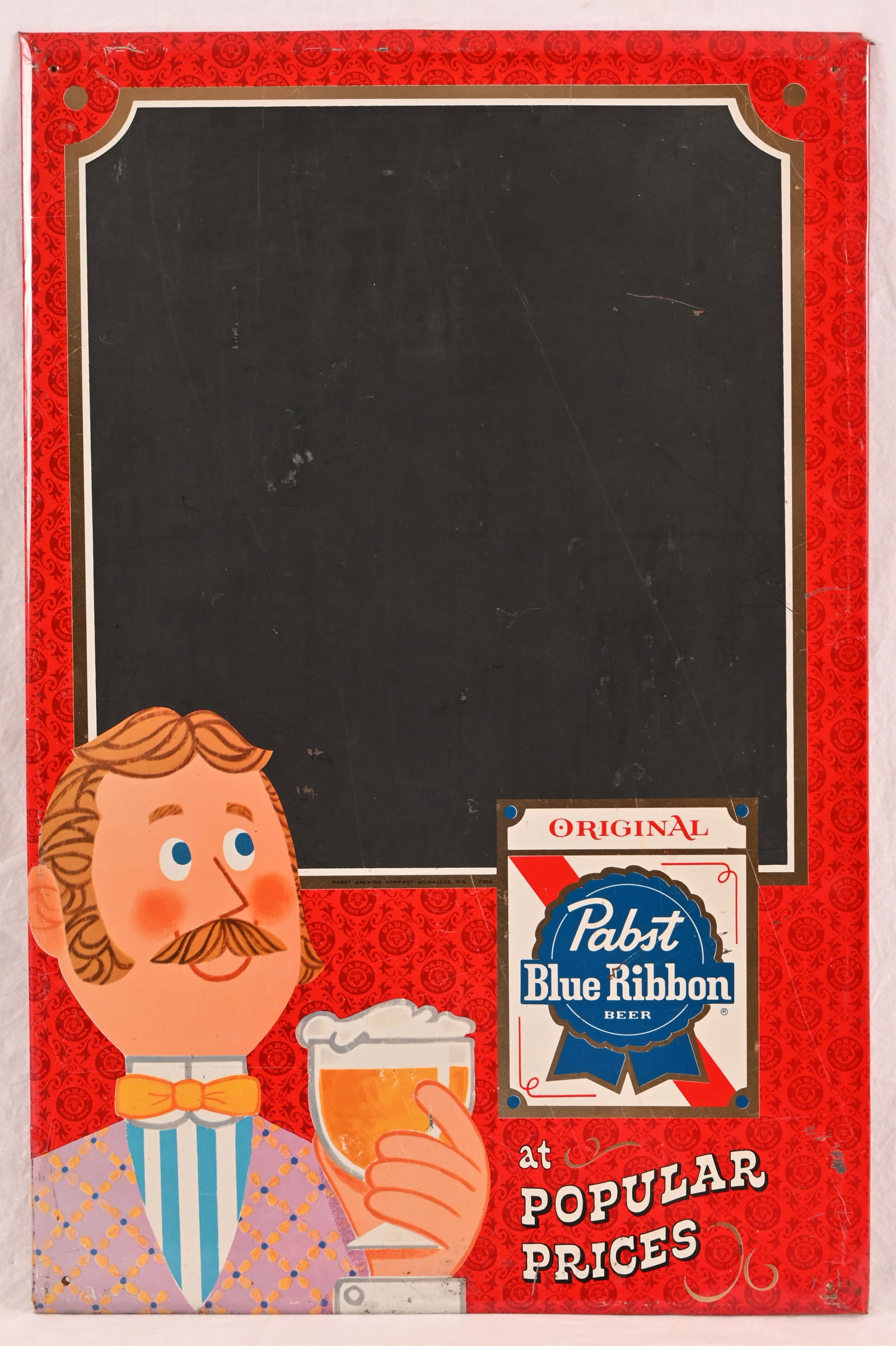 Pabst Blue Ribbon Tin Chalkboard Menu Sign (1 of 5)