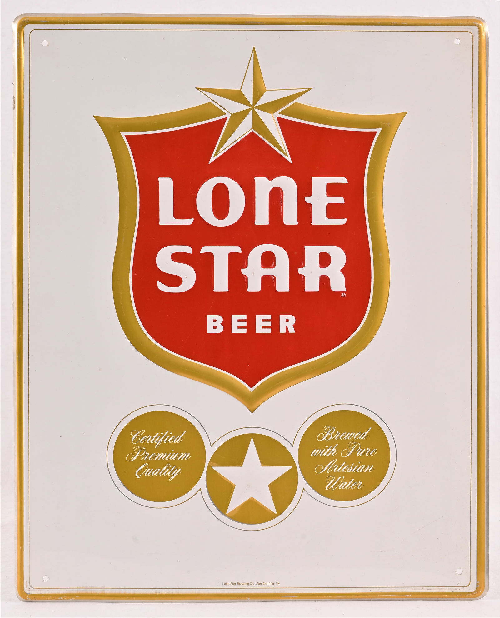 Lone Star Beer Tin Sign (1 of 4)