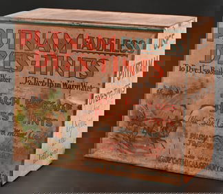 Vintage Putnam Fadeless Dye Tin Store Display