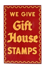 Gift House Stamps Double Sided Flange Sign