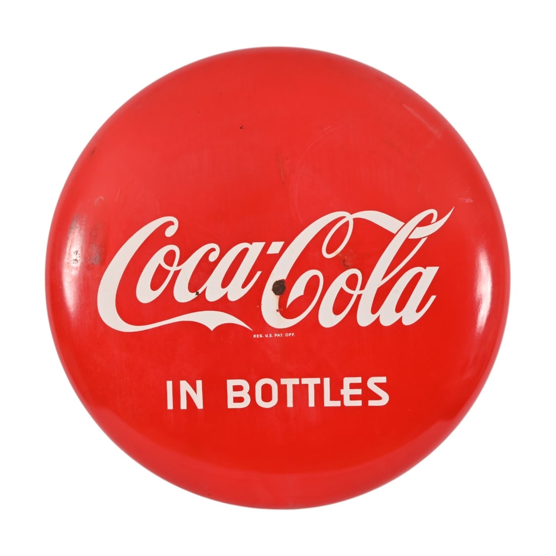 Coca-Cola Large 36" Porcelain Button Sign (1 of 5)